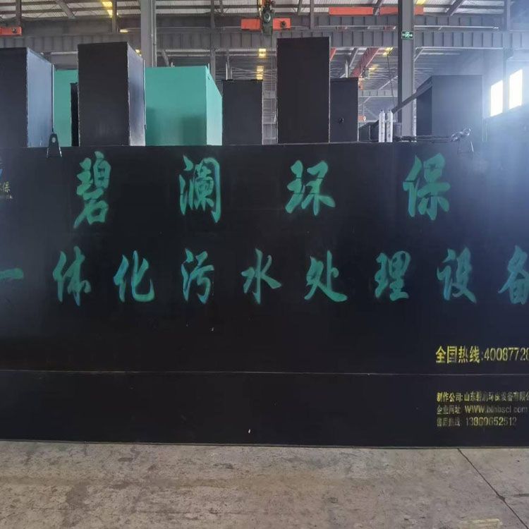 江西九江永修縣永豐水電排站5.5-2-2米一體化污水處理設(shè)備裝車發(fā)貨